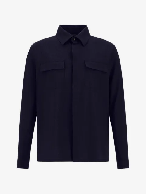 Herno flap-pocket shirt