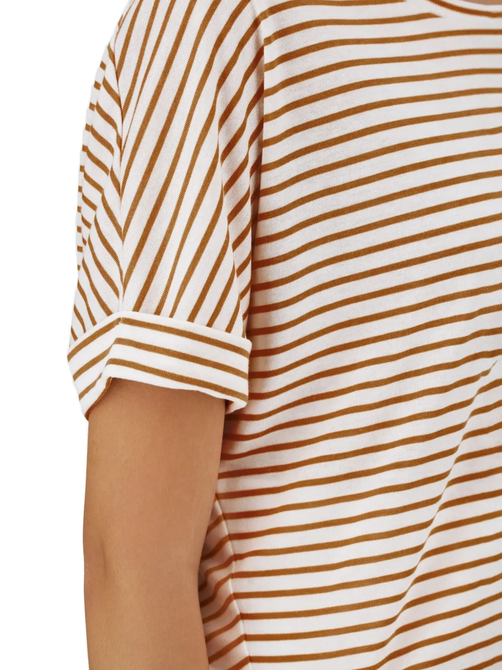 Herno Gestreept T-shirt Wit