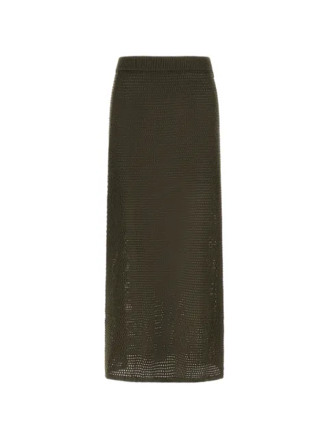 Herno open-knit maxi skirt