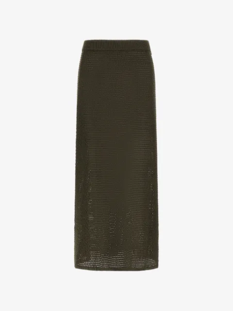 Herno jupe longue en maille ajourée