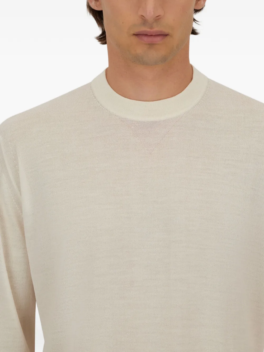 Herno Trui met ronde hals Beige