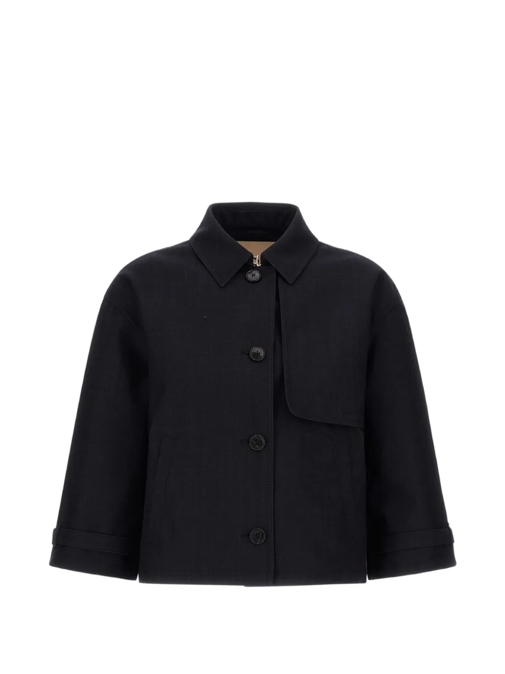 Herno layered cape - Blu