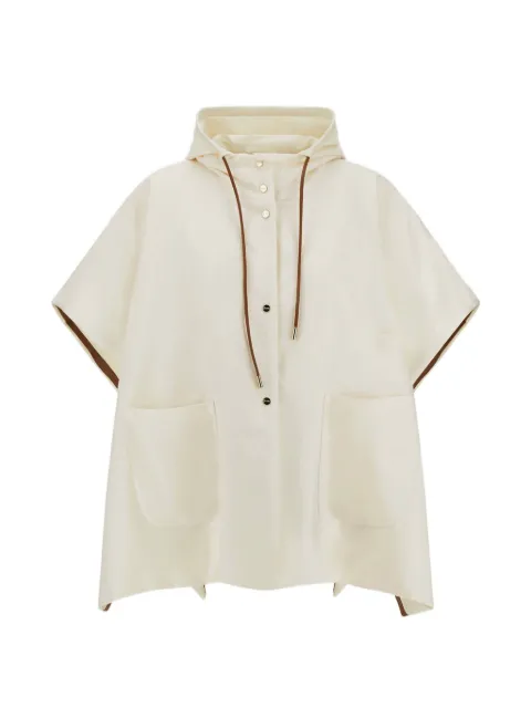 Herno hooded poncho