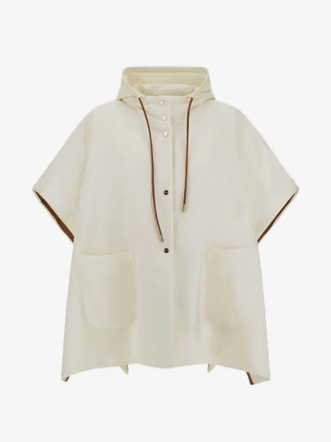 Herno poncho à capuche