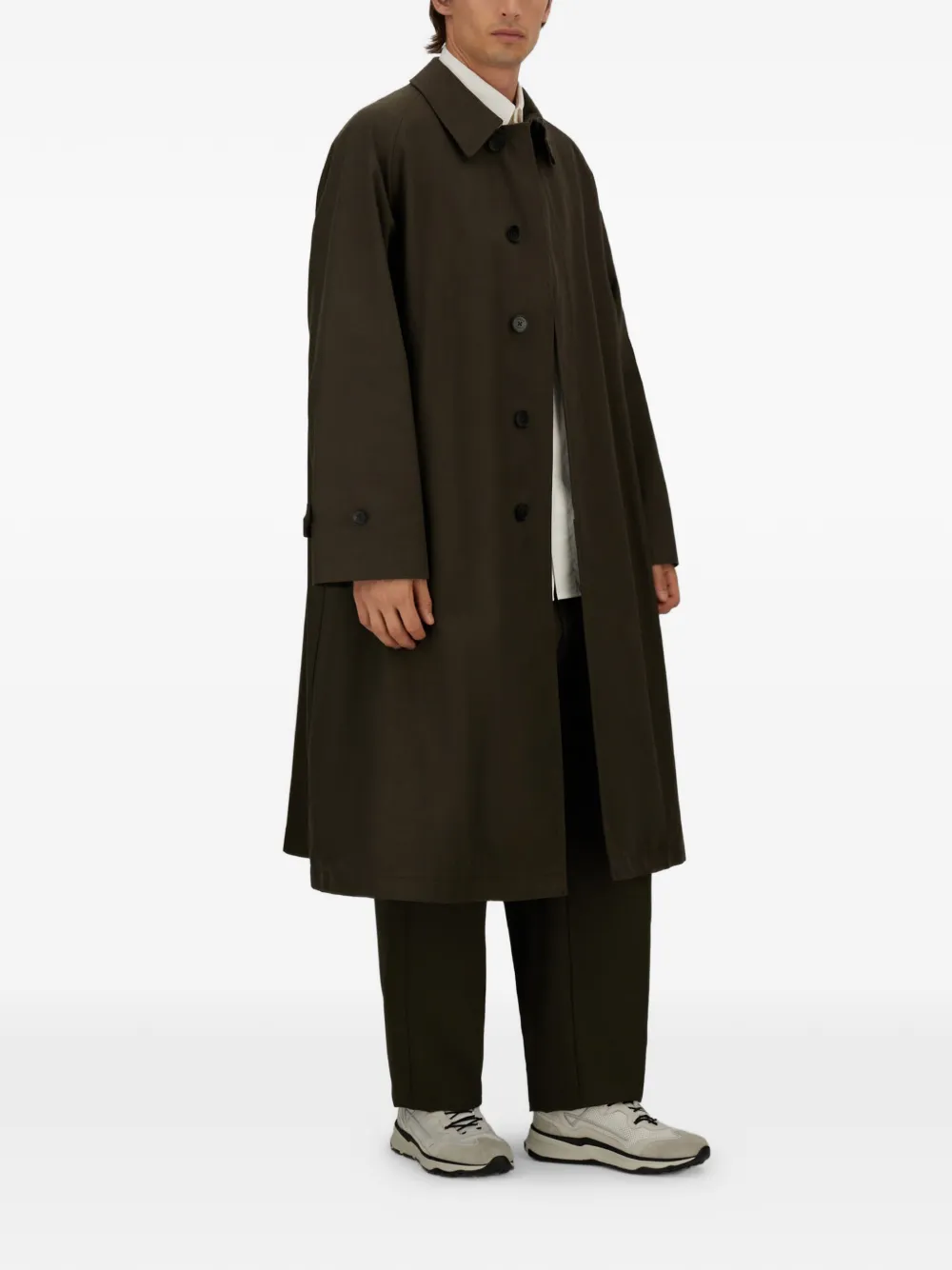 Herno Oversized trenchcoat Groen
