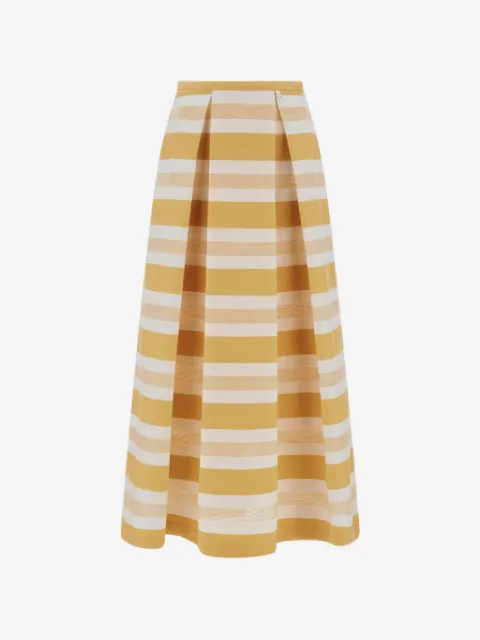 Herno striped flared skirt