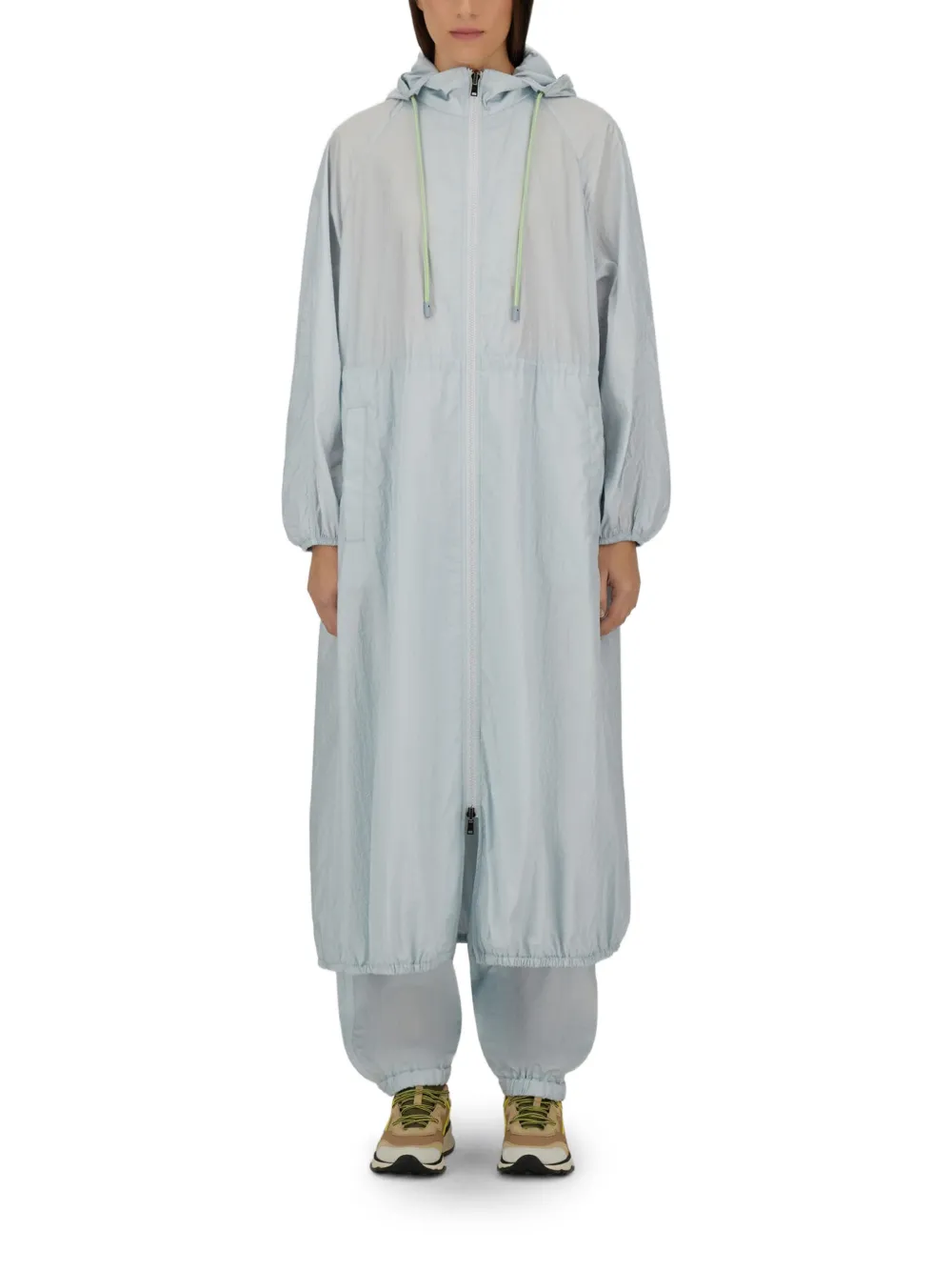 Herno Gekreukte parka met afneembare capuchon Blauw