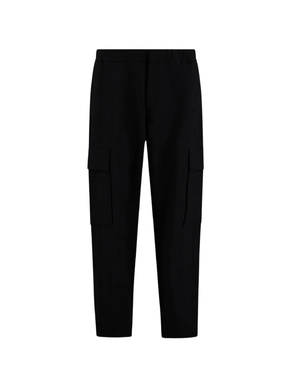 Laminar Elasticated-waistband Cargo Pants In Black