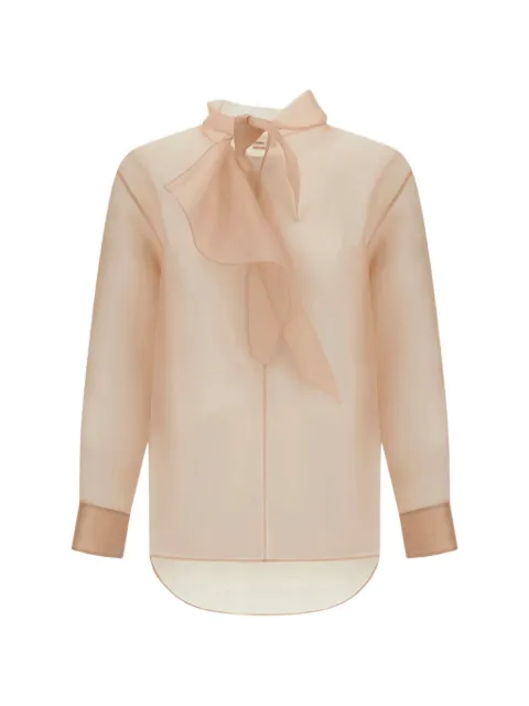 Herno pussy-bow collar blouse