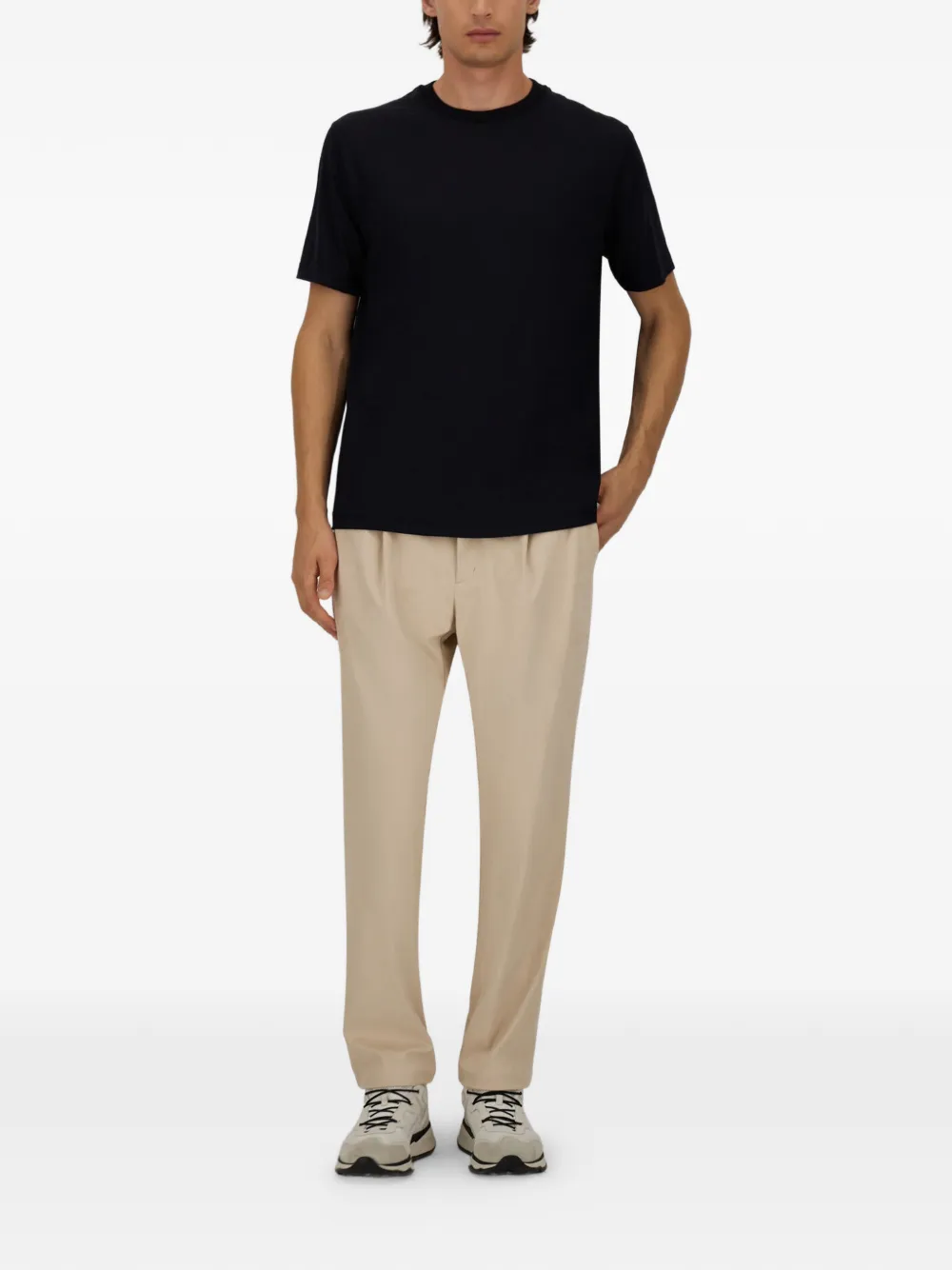 Herno T-shirt met ronde hals Blauw