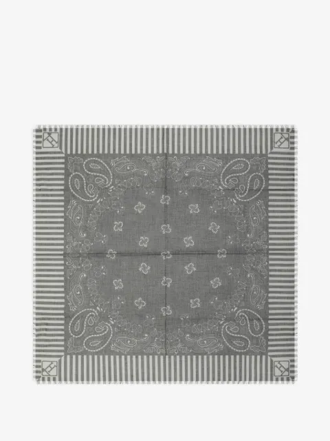 Herno paisley-print scarf