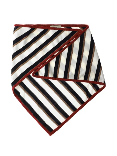 Herno striped knitted scarf