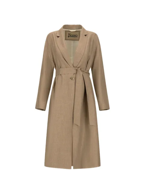 Herno belted single-breasted coat