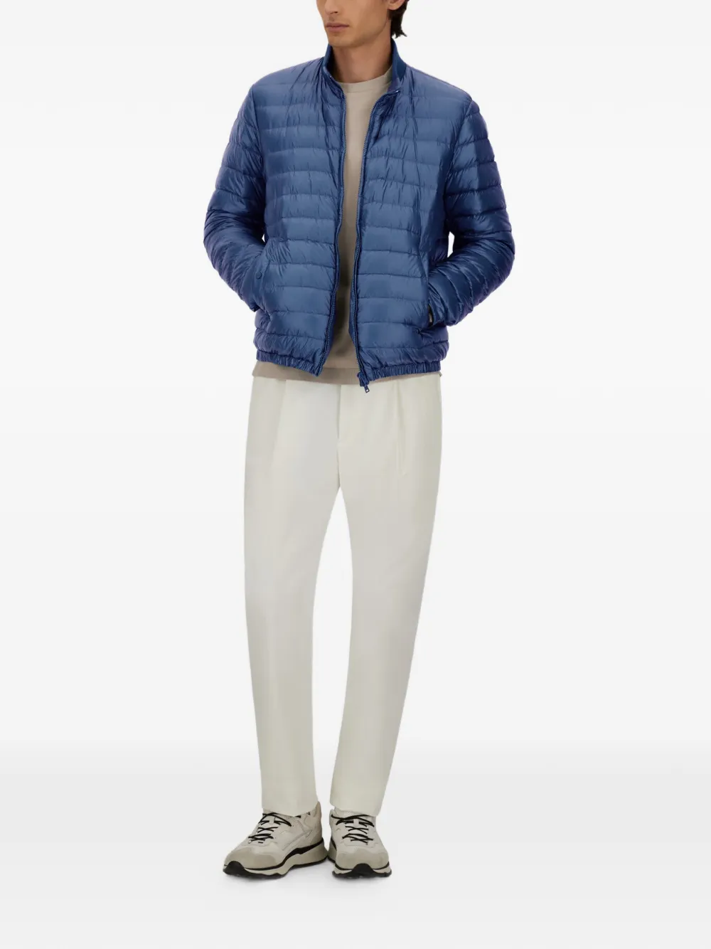 Herno Gewatteerd jack met hoge hals Blauw