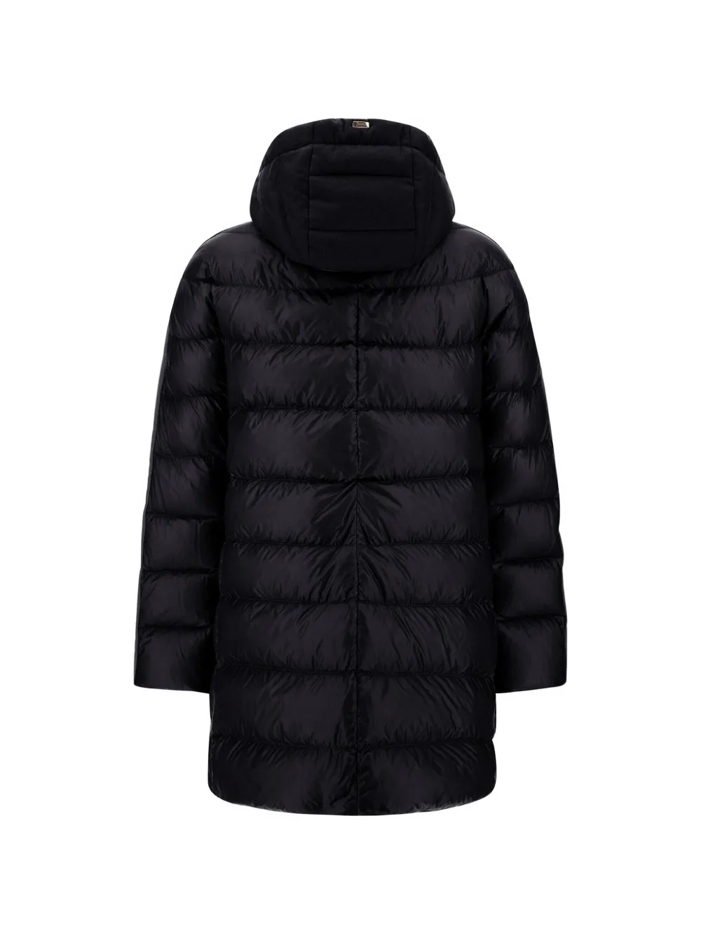 Herno Ultralight gewatteerd jack met capuchon Zwart