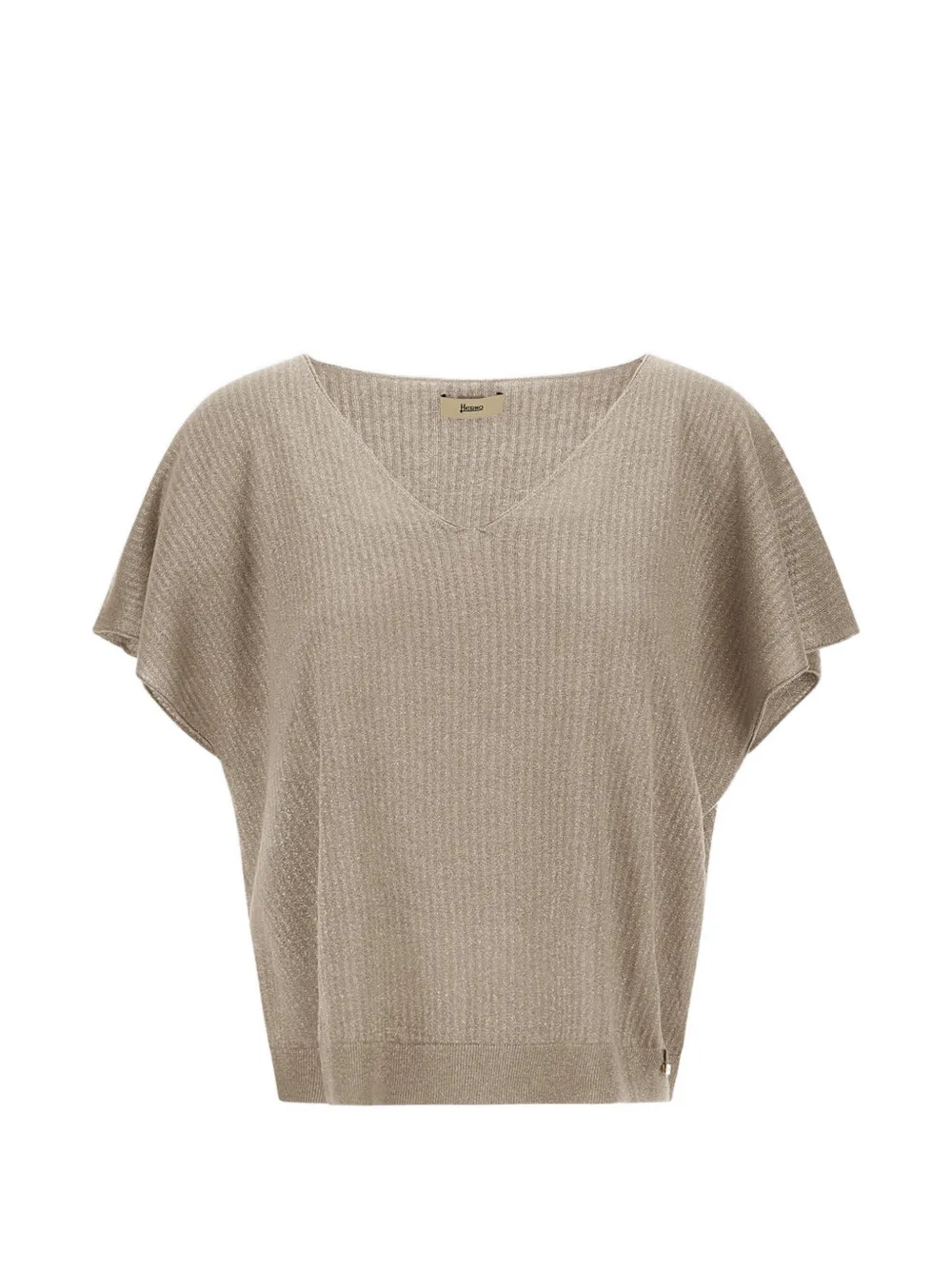 Herno ribbed-knit T-shirt - Toni neutri