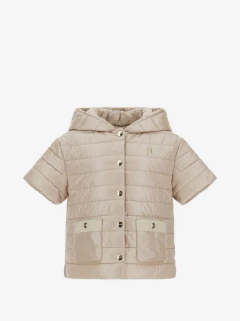 Herno Kids short-sleeve hooded padded jacket