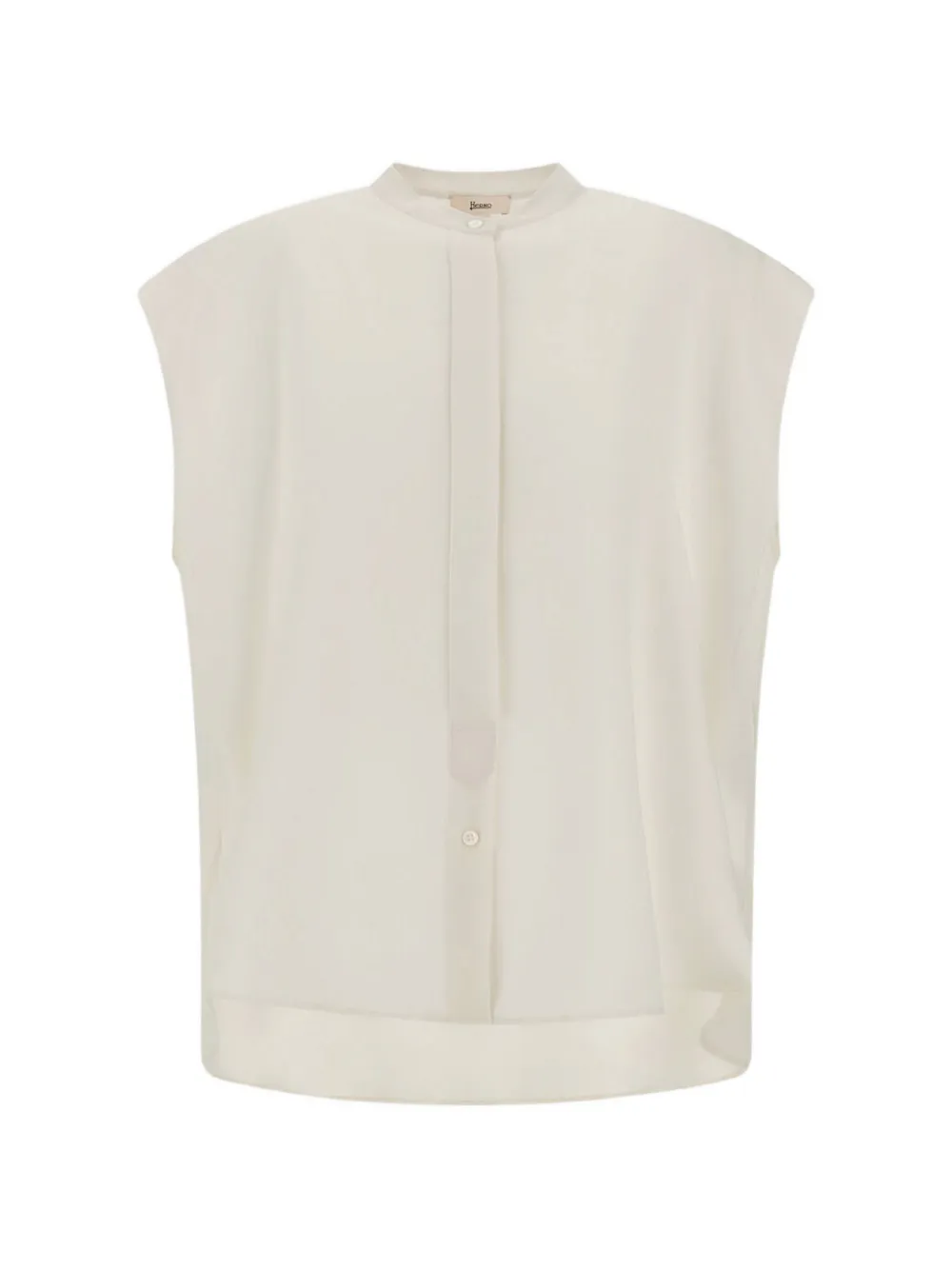 Herno flap-sleeve shirt - Toni neutri