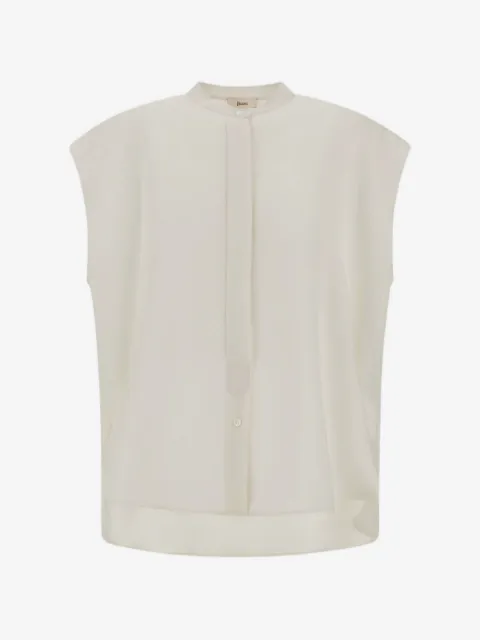 Herno flap-sleeve shirt
