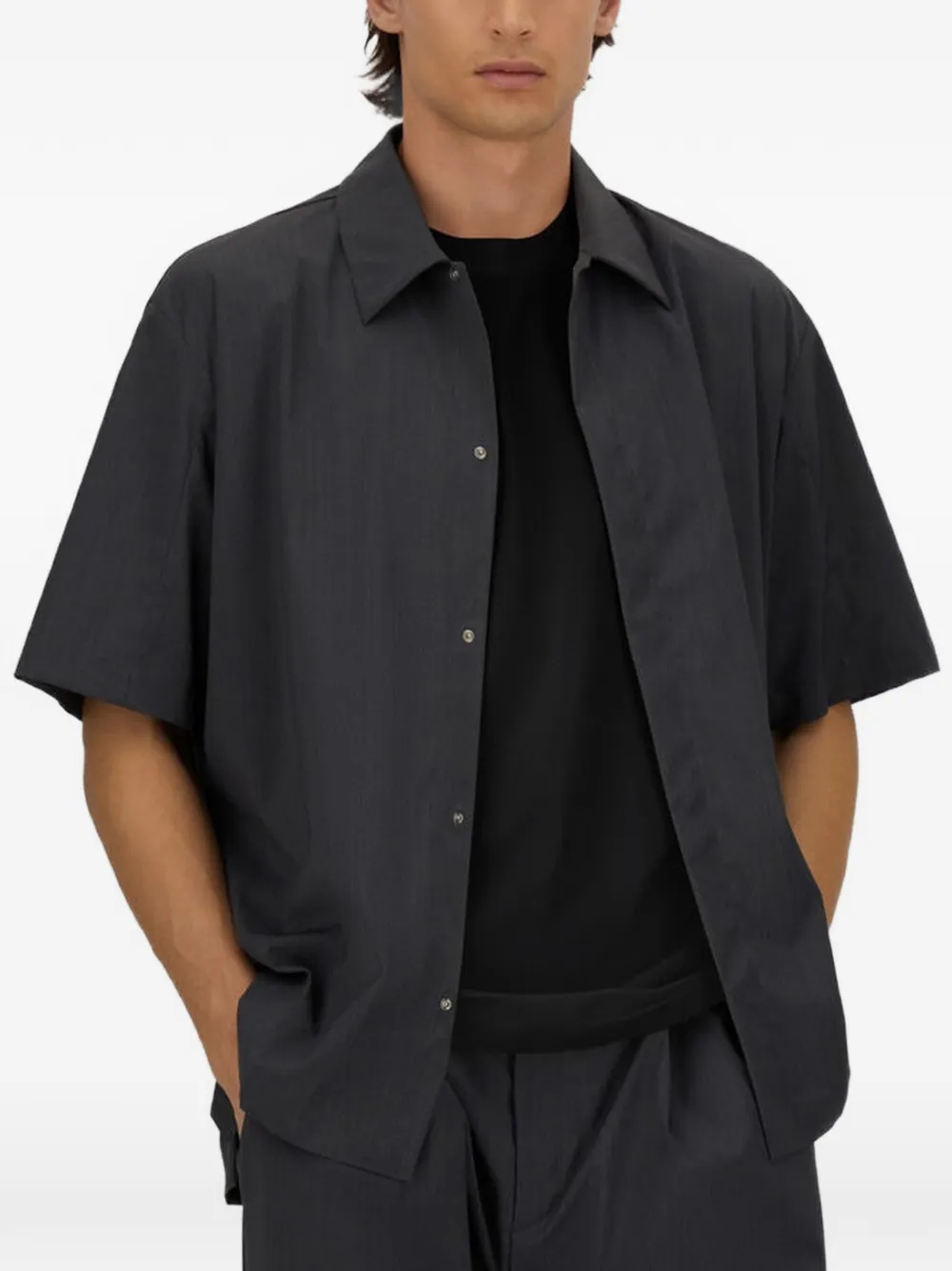 Herno Stretch scuba T-shirt Zwart