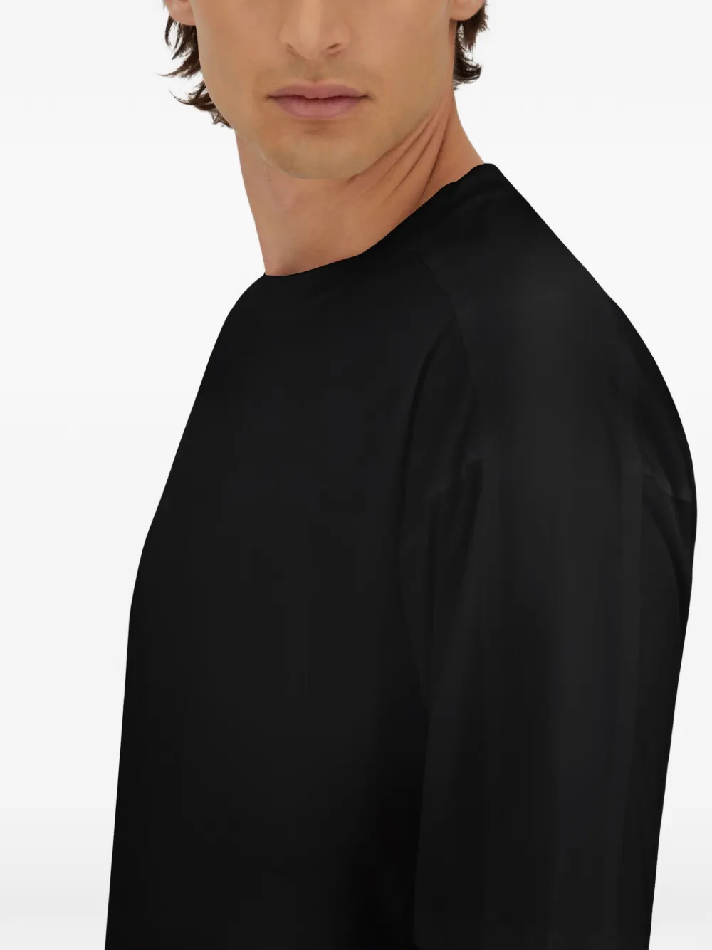 Herno Stretch scuba T-shirt Zwart