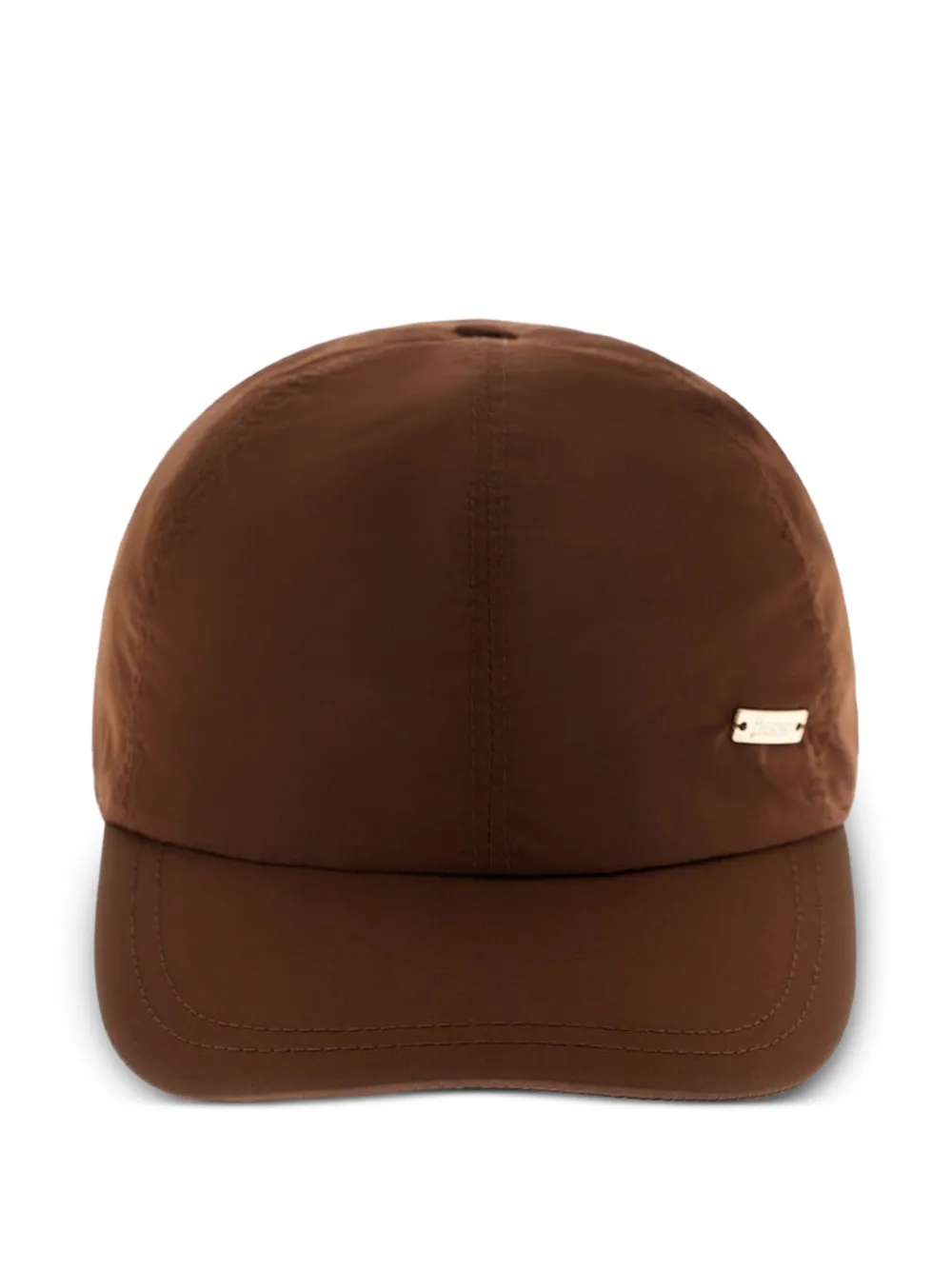 Herno 蝴蝶结细节棒球帽 In Brown