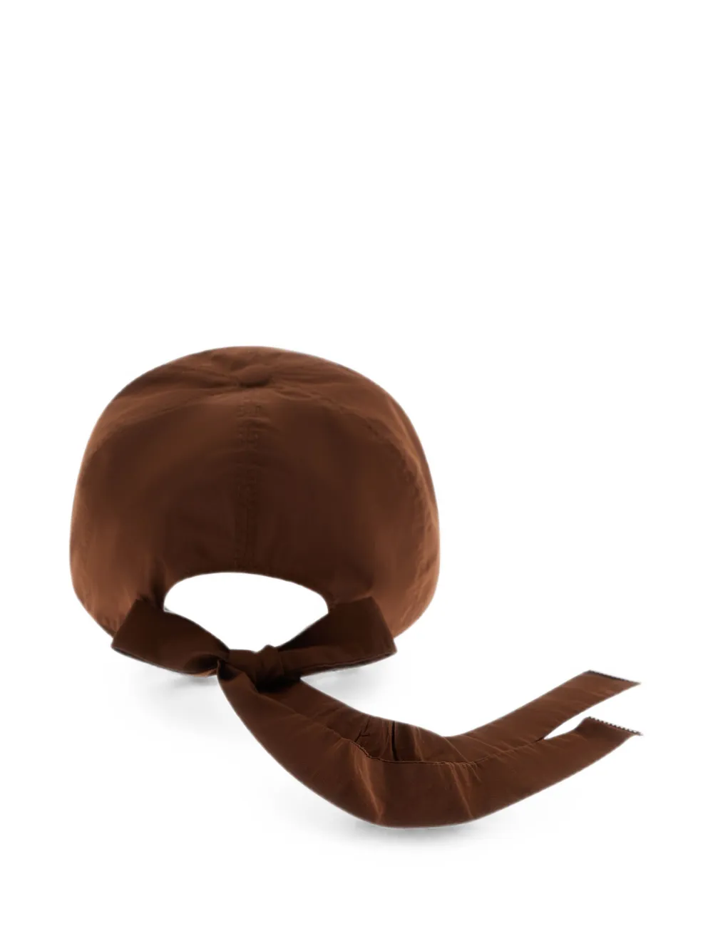 Herno Honkbalpet met strikdetail Bruin