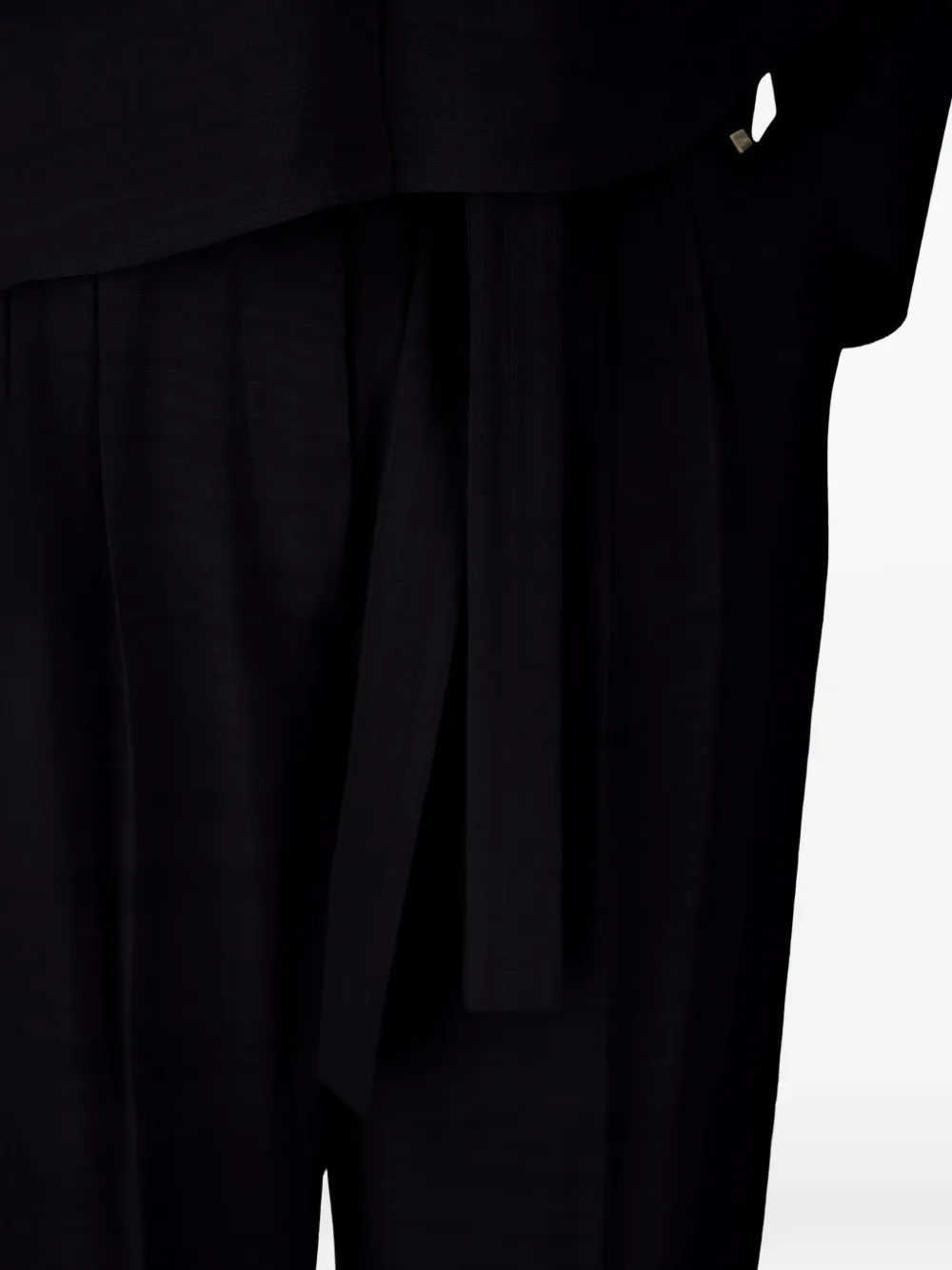 Herno Broek met textuur Zwart