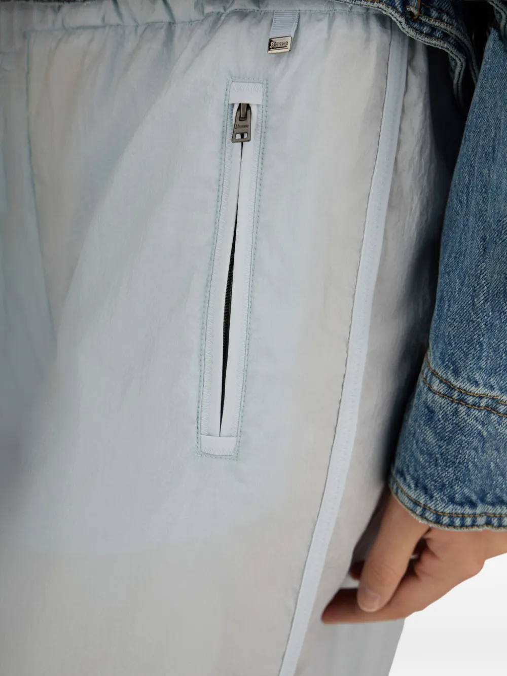 Herno Broek met trekkoordtaille Blauw