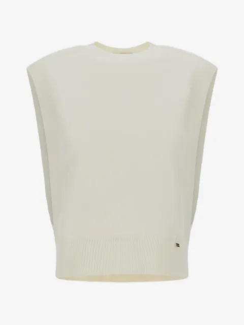 Herno ribbed-hem tank top