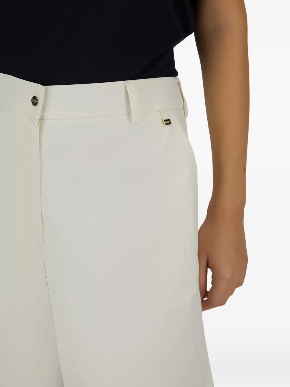 Herno Broek met wijde pijpen Wit