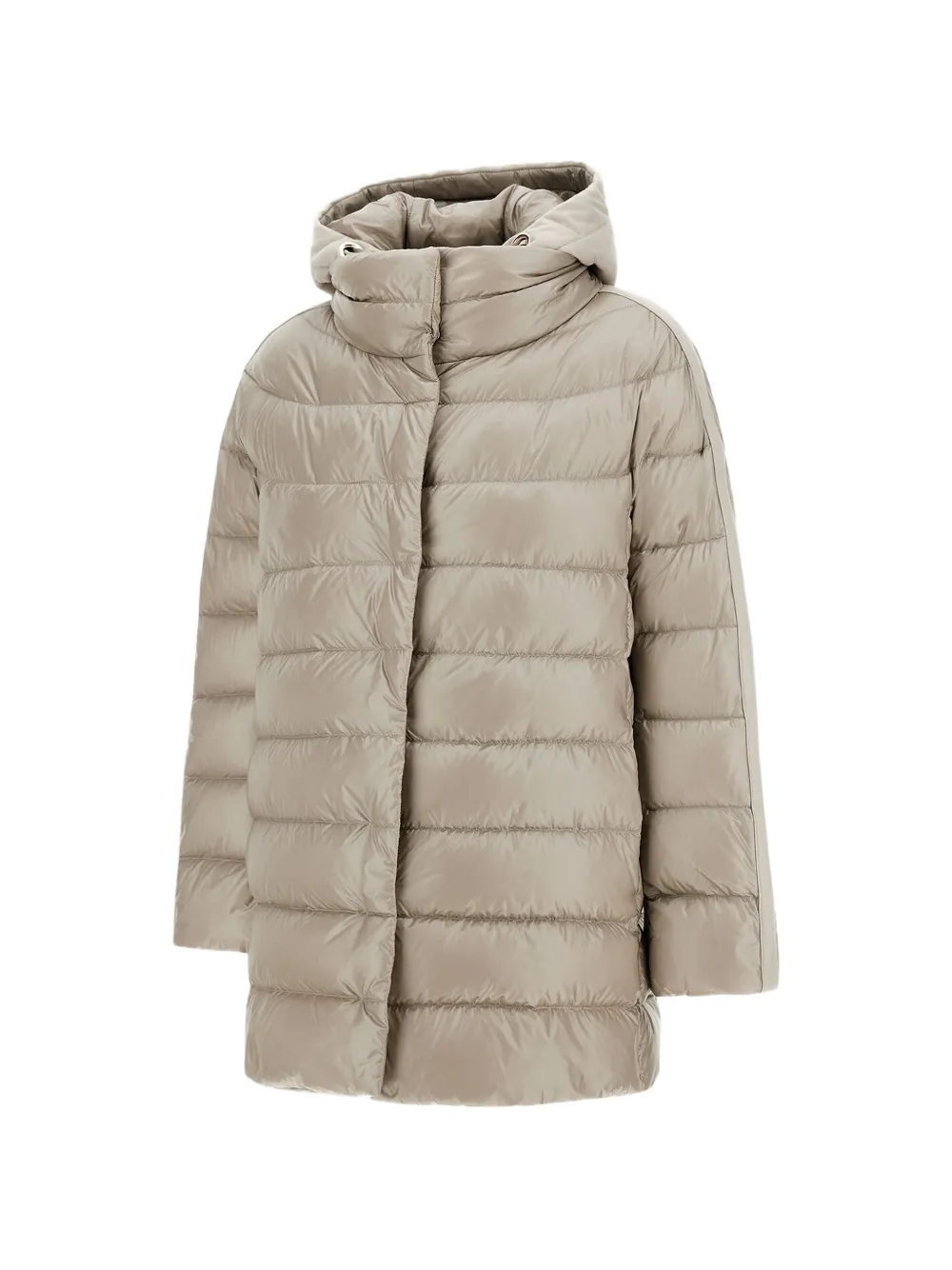 Herno A-vormige gewatteerde jas Beige