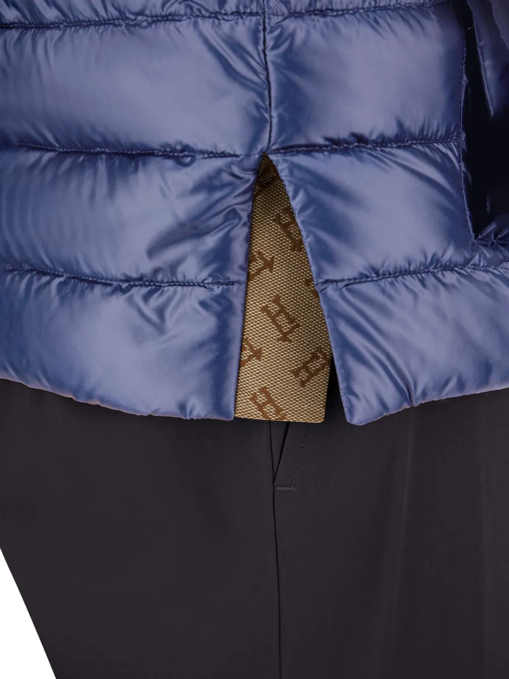 Herno Bodywarmer met capuchon Blauw