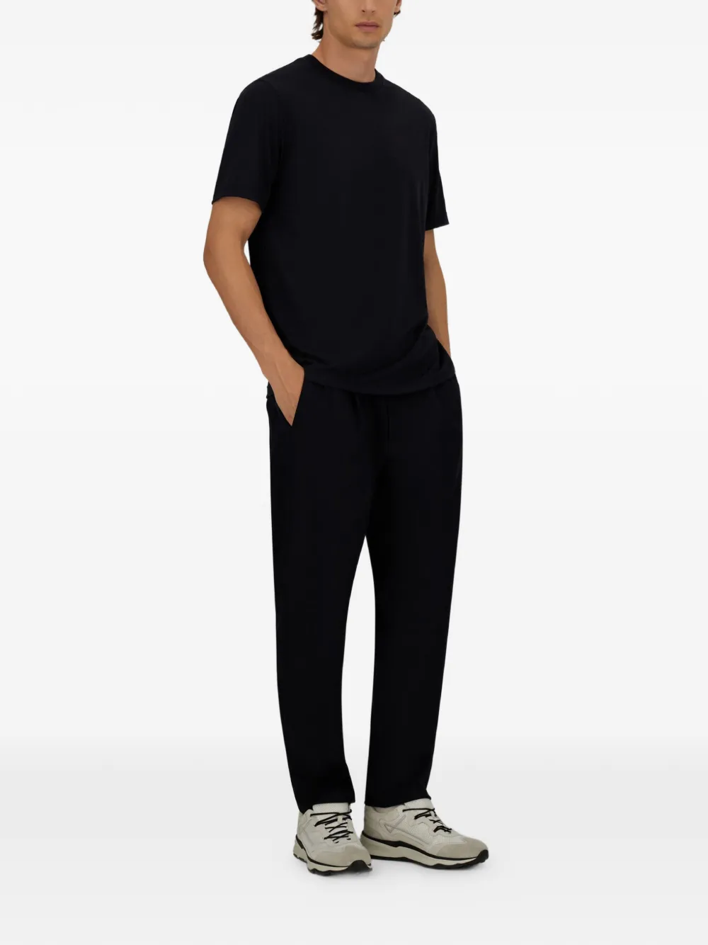 Herno Broek met geplooid detail Blauw