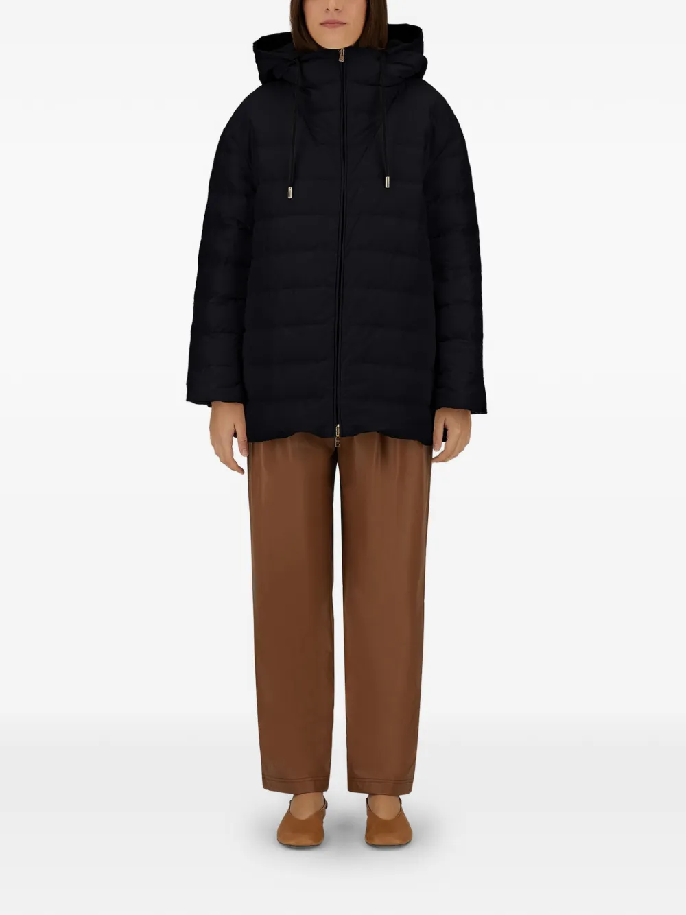  Herno Parka Reversible Con Capucha - Negro 