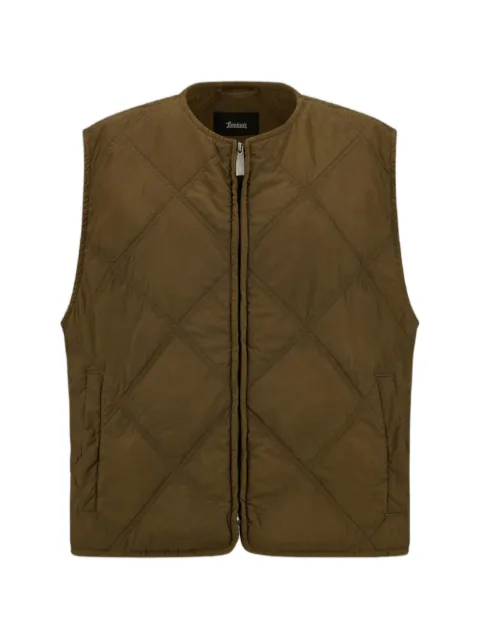 Laminar quilted zip-up gilet