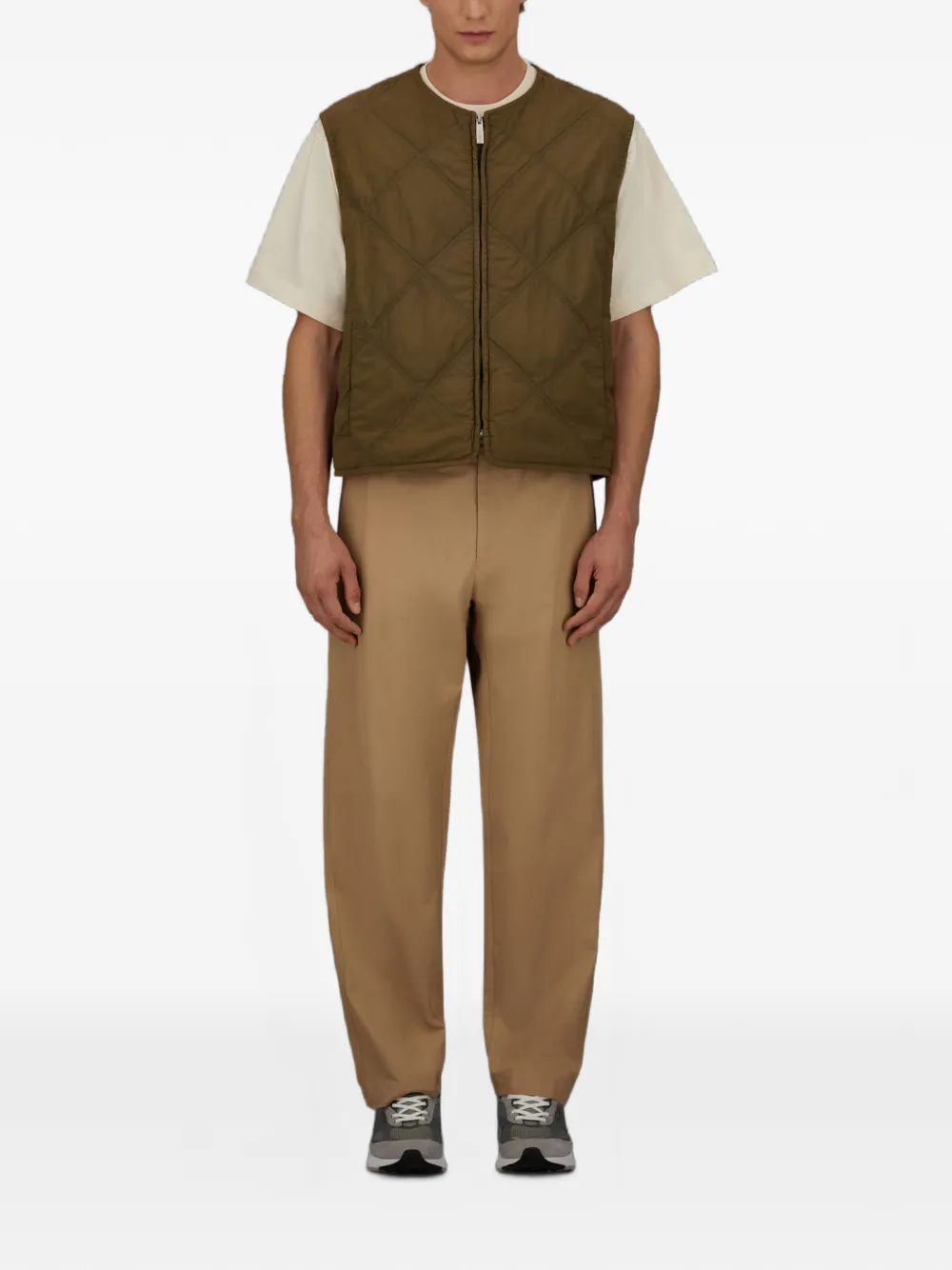 Laminar Bodywarmer met rits Groen