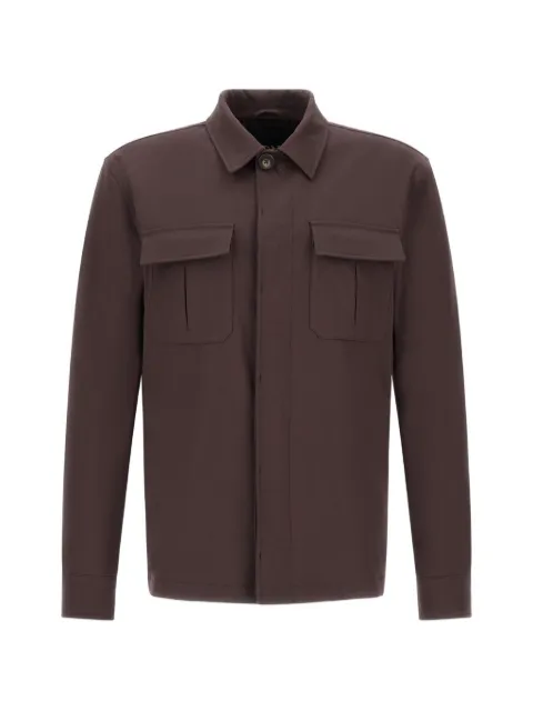 Herno gabardine shirt jacket
