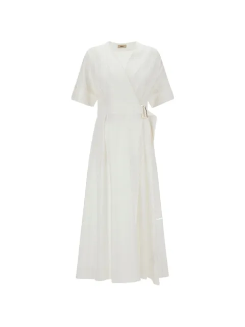 Herno V-neck wrap dress