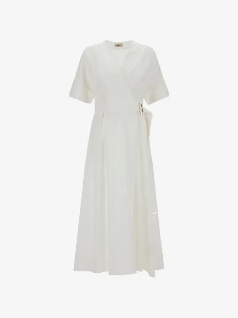 Herno V-neck wrap dress