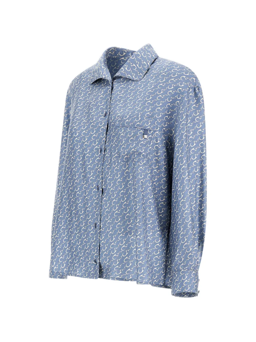 Herno Overhemd met print Blauw