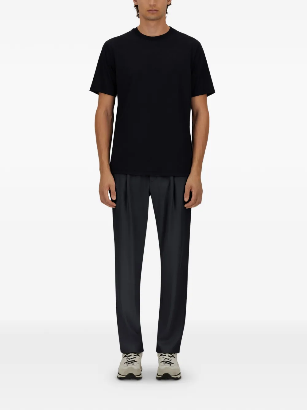 Herno Broek met geplooid detail Blauw