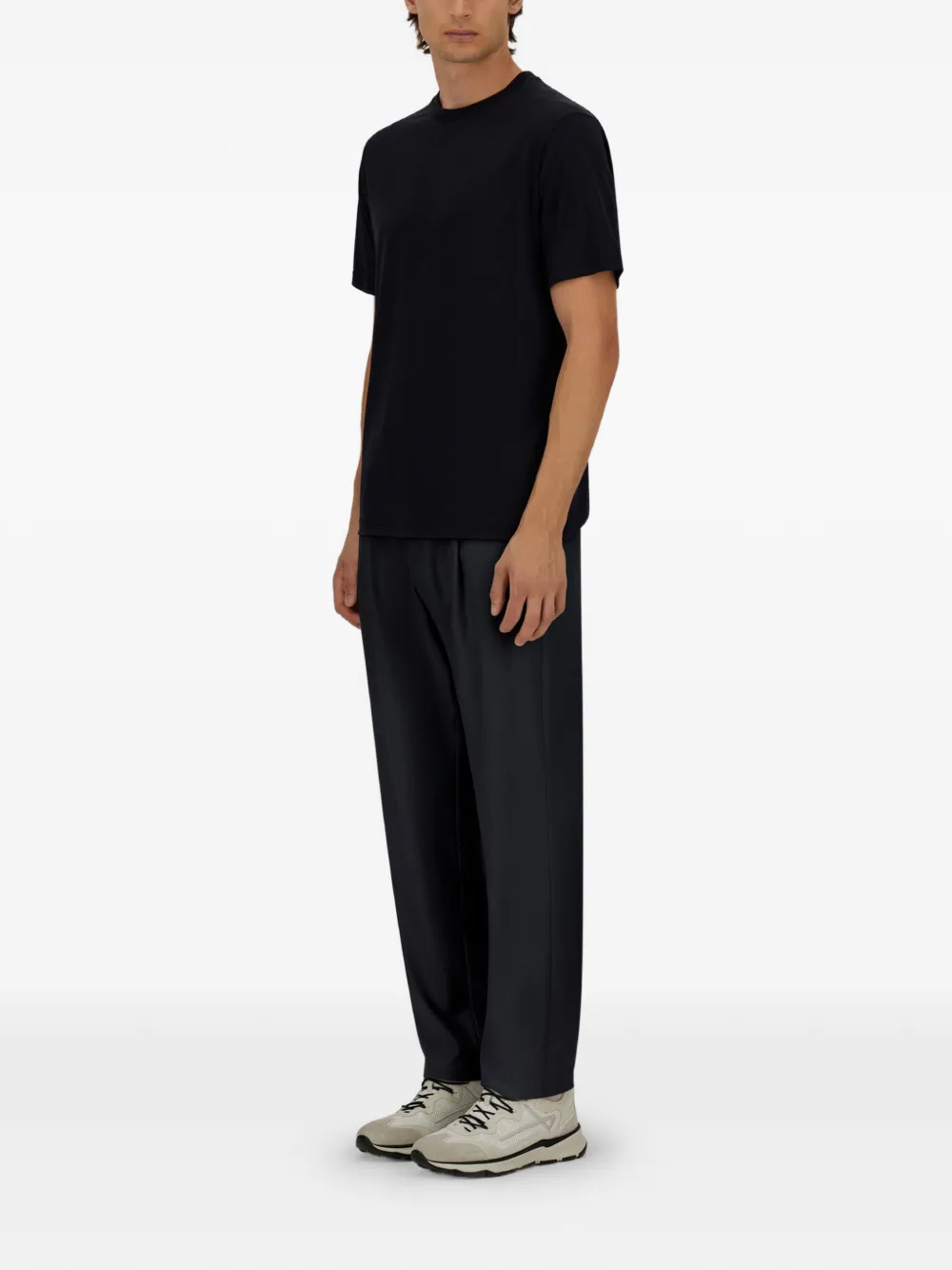 Herno Broek met geplooid detail Blauw