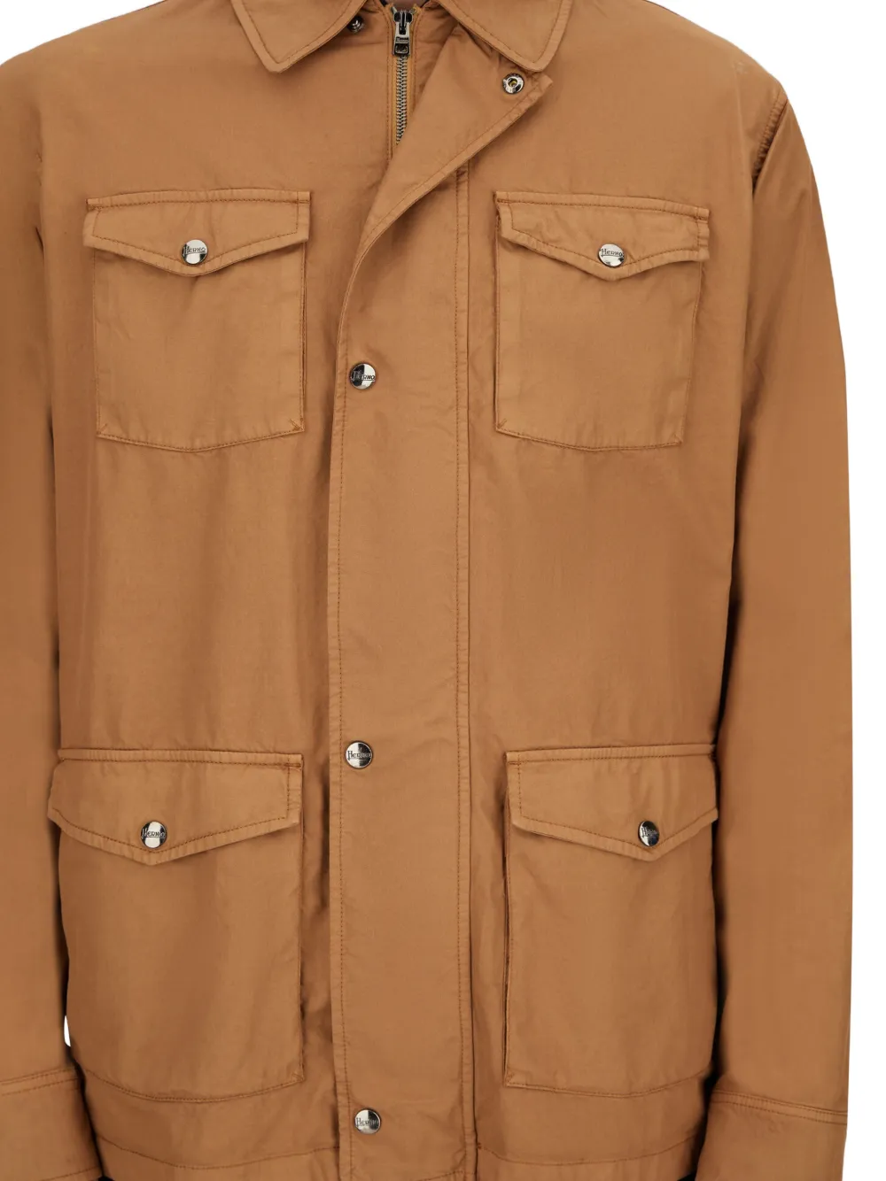 Herno Jack met klepzak en trekkoord Beige