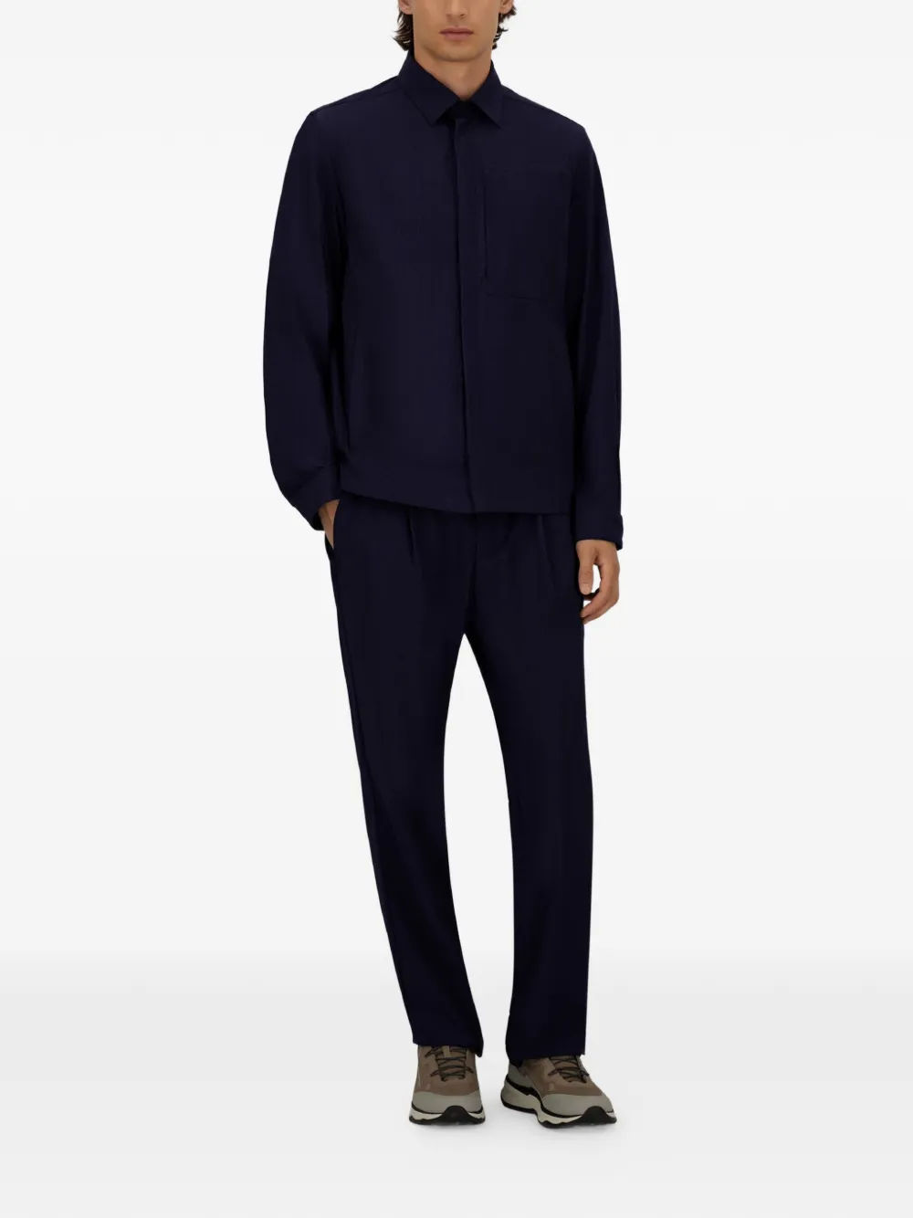 Herno Shirtjack met lange mouwen Blauw