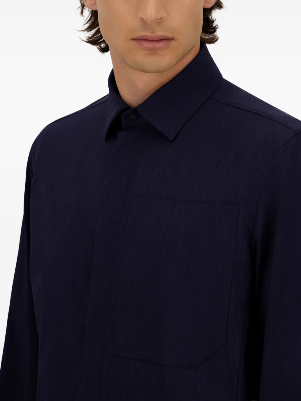 Herno Shirtjack met lange mouwen Blauw