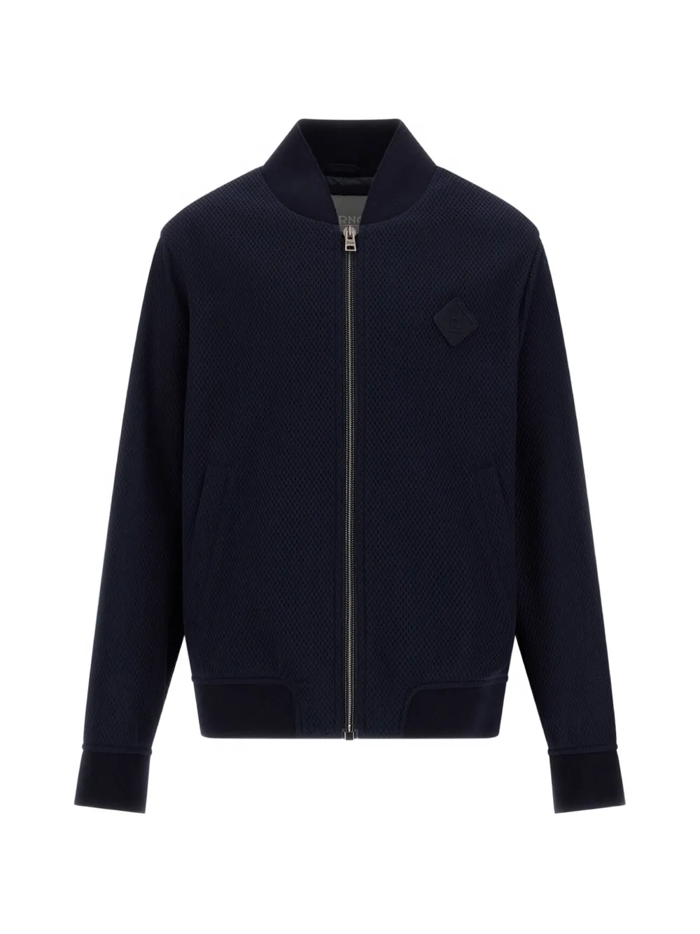 Herno Kids Bomber con motivo a nido d'ape - Blu