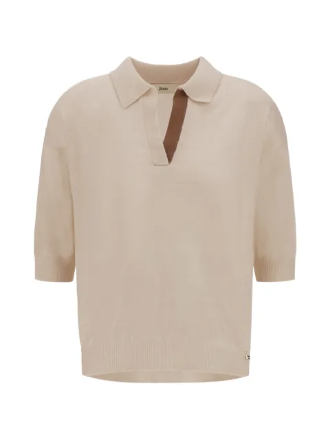 Herno stocking stitched cashmere knit top