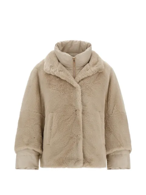 Herno doudoune à effet fourrure de castor