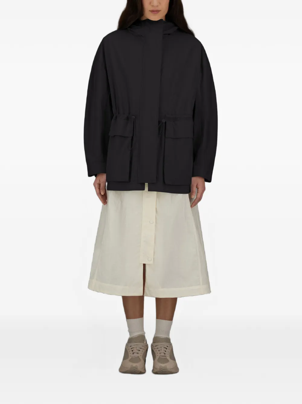 Laminar Gore-Tex parka met capuchon Zwart